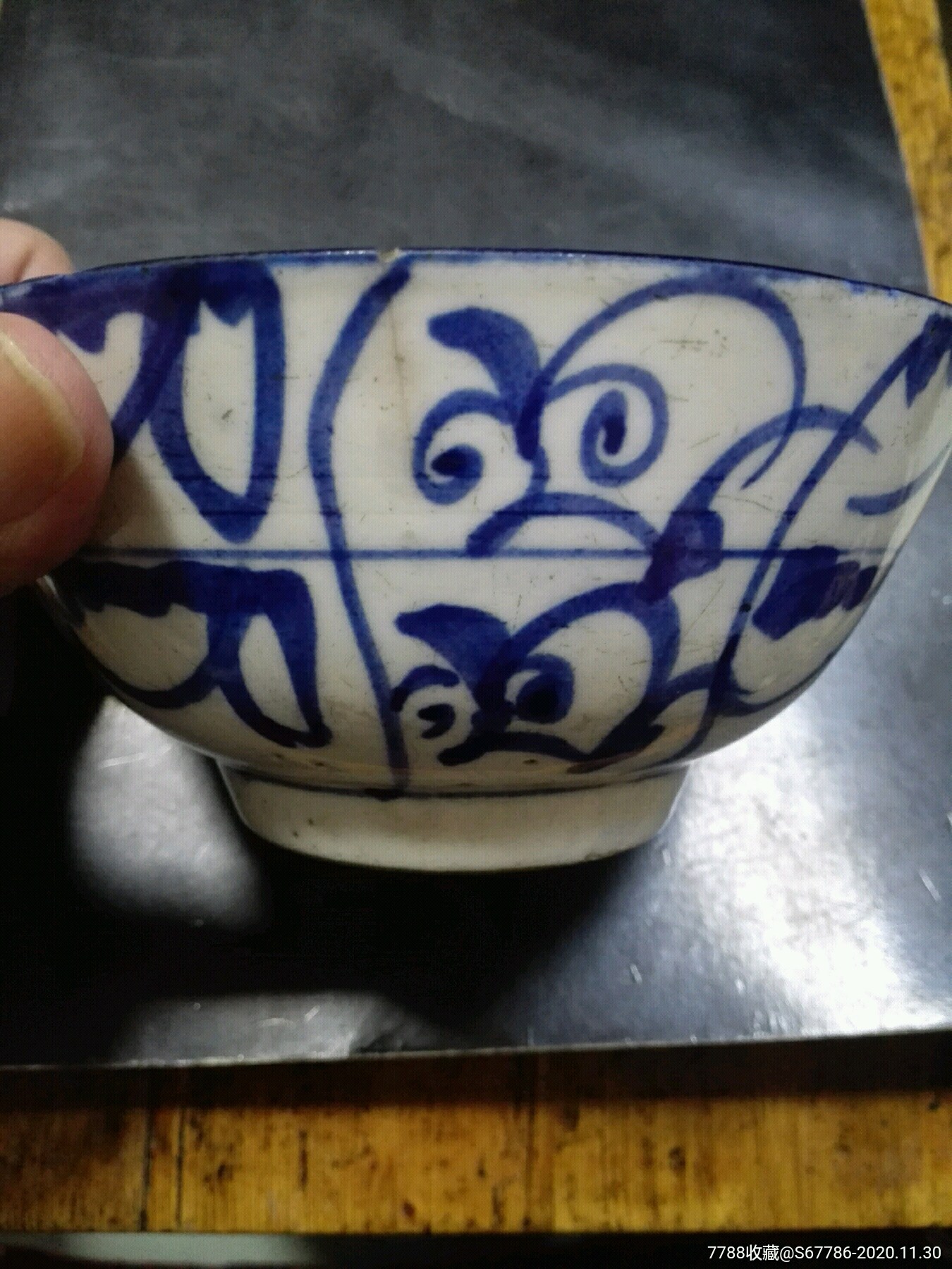 清朝青花碗一只