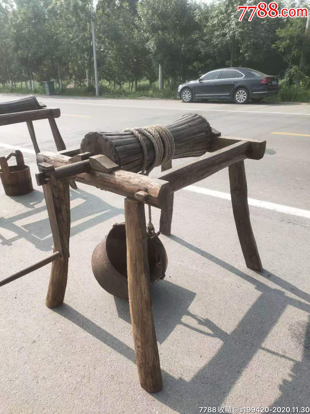 民俗精品辘轳一套完整正常使用