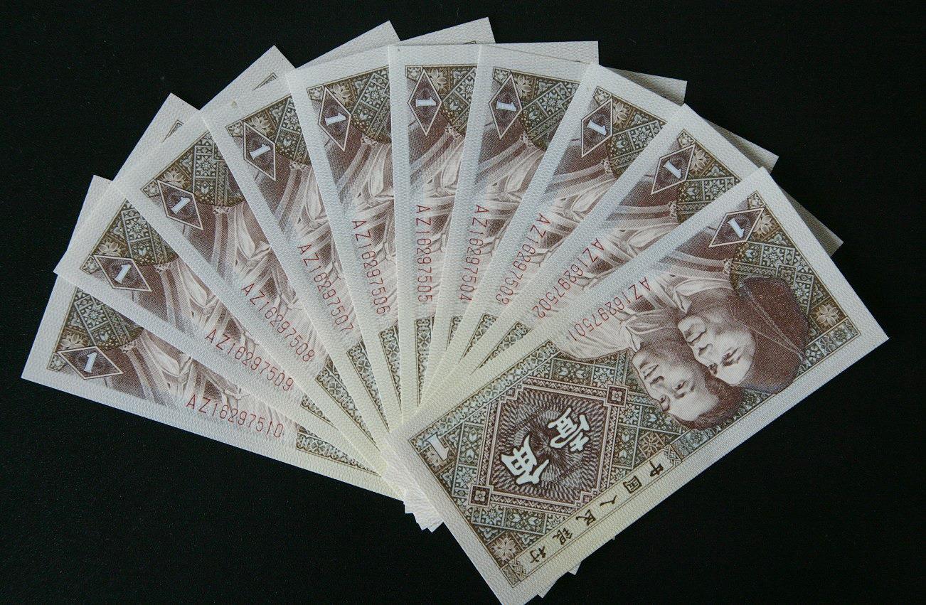 8001最美错印币.花开富贵内无1评级币标十联