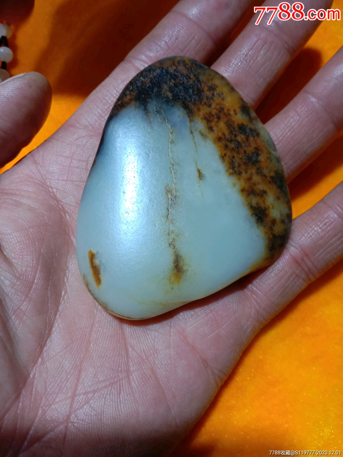 和田玉虎皮籽料-和田玉-7788收藏