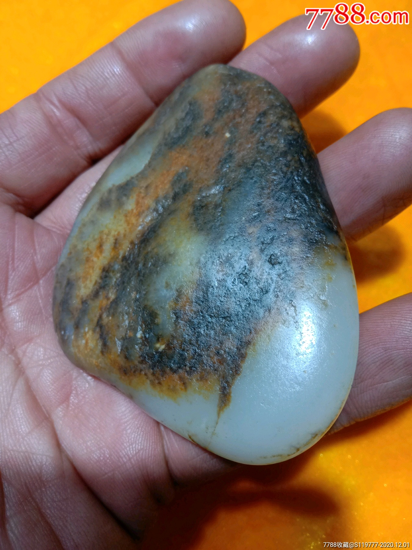 和田玉虎皮籽料-和田玉-7788收藏