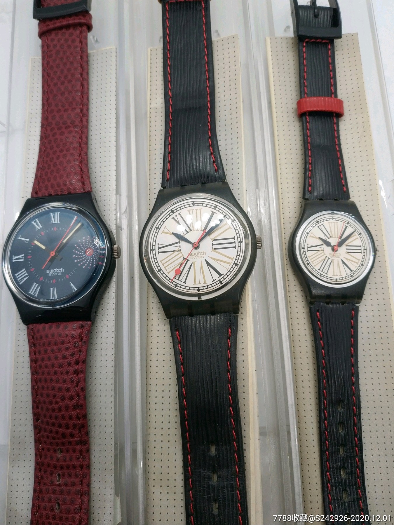 【库存斯沃琪1991-1993老款手表3块】