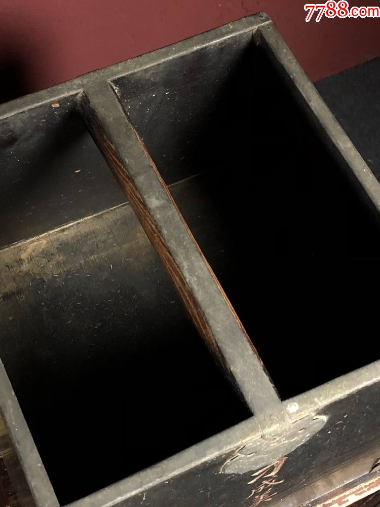 旧藏民国早期大漆四方米斗(完好完整皮色包浆老辣)