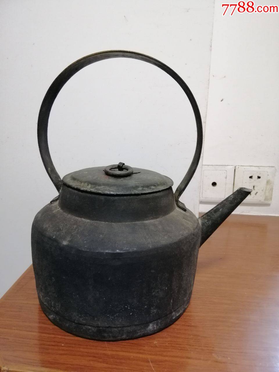 清代中号铜开水壶(a4827)