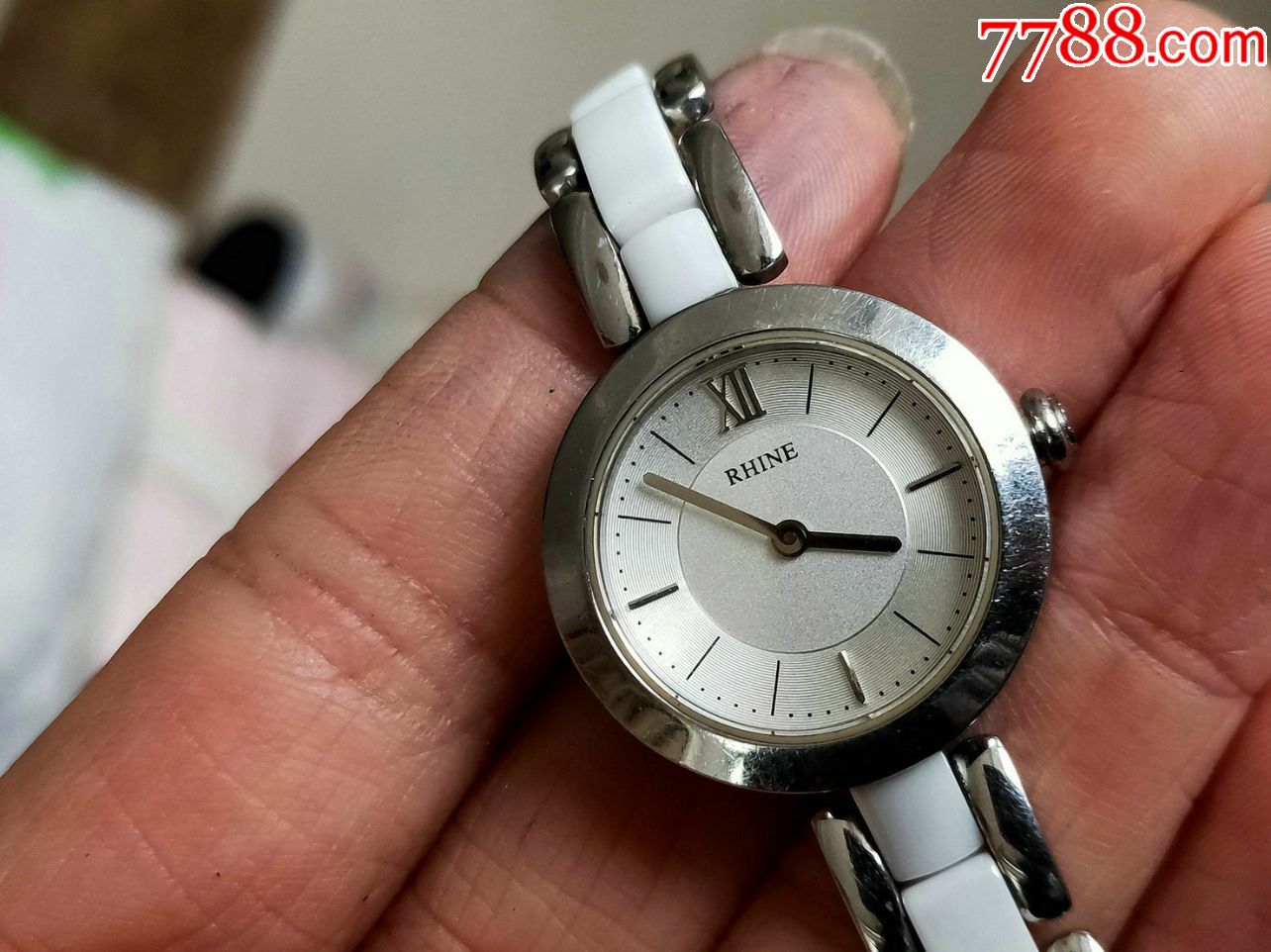 rhine莱茵牌石英女表陶瓷女表