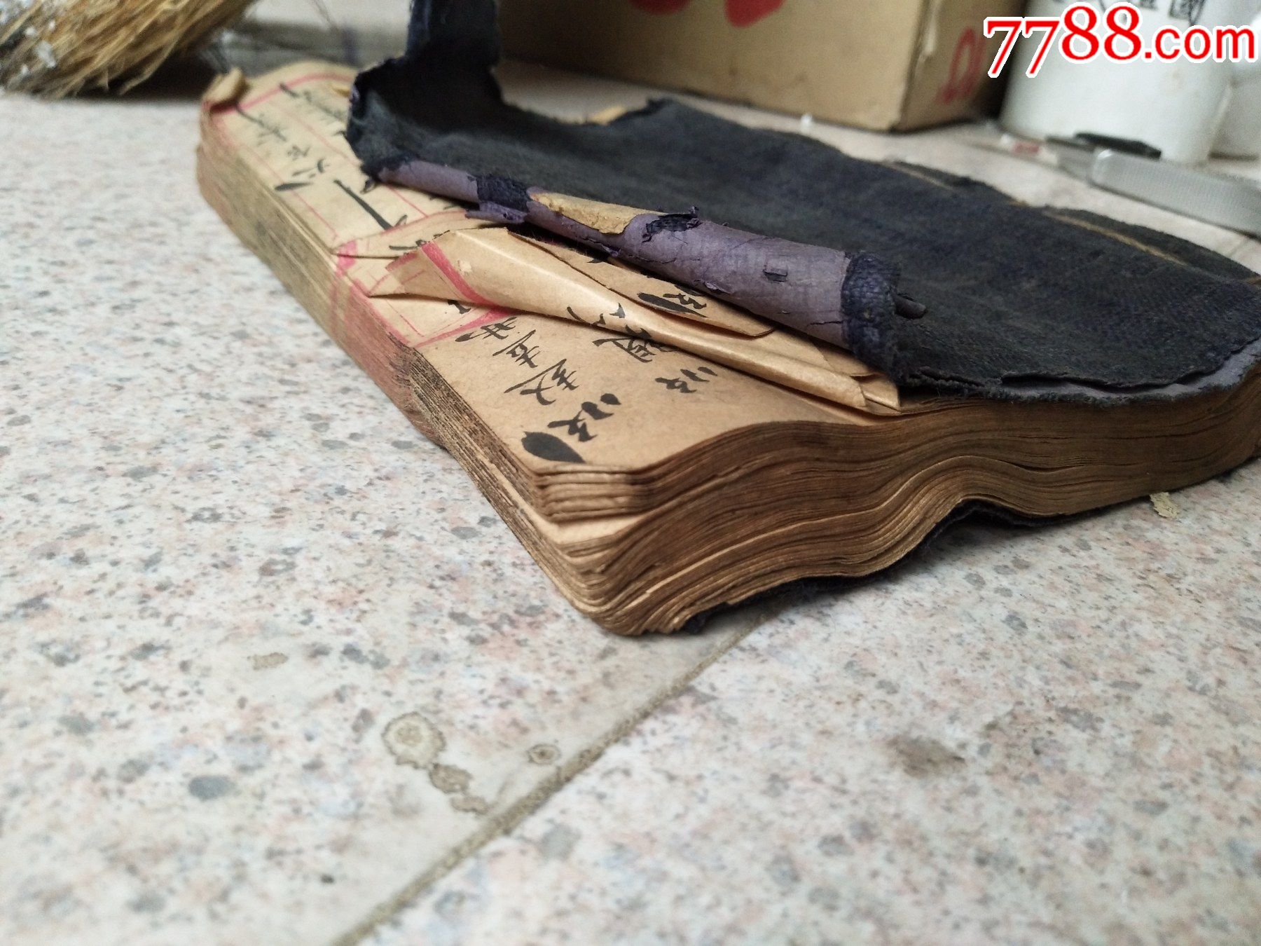 古代古董民俗二手怀旧老款式物件清朝账本记账本清朝光绪账本