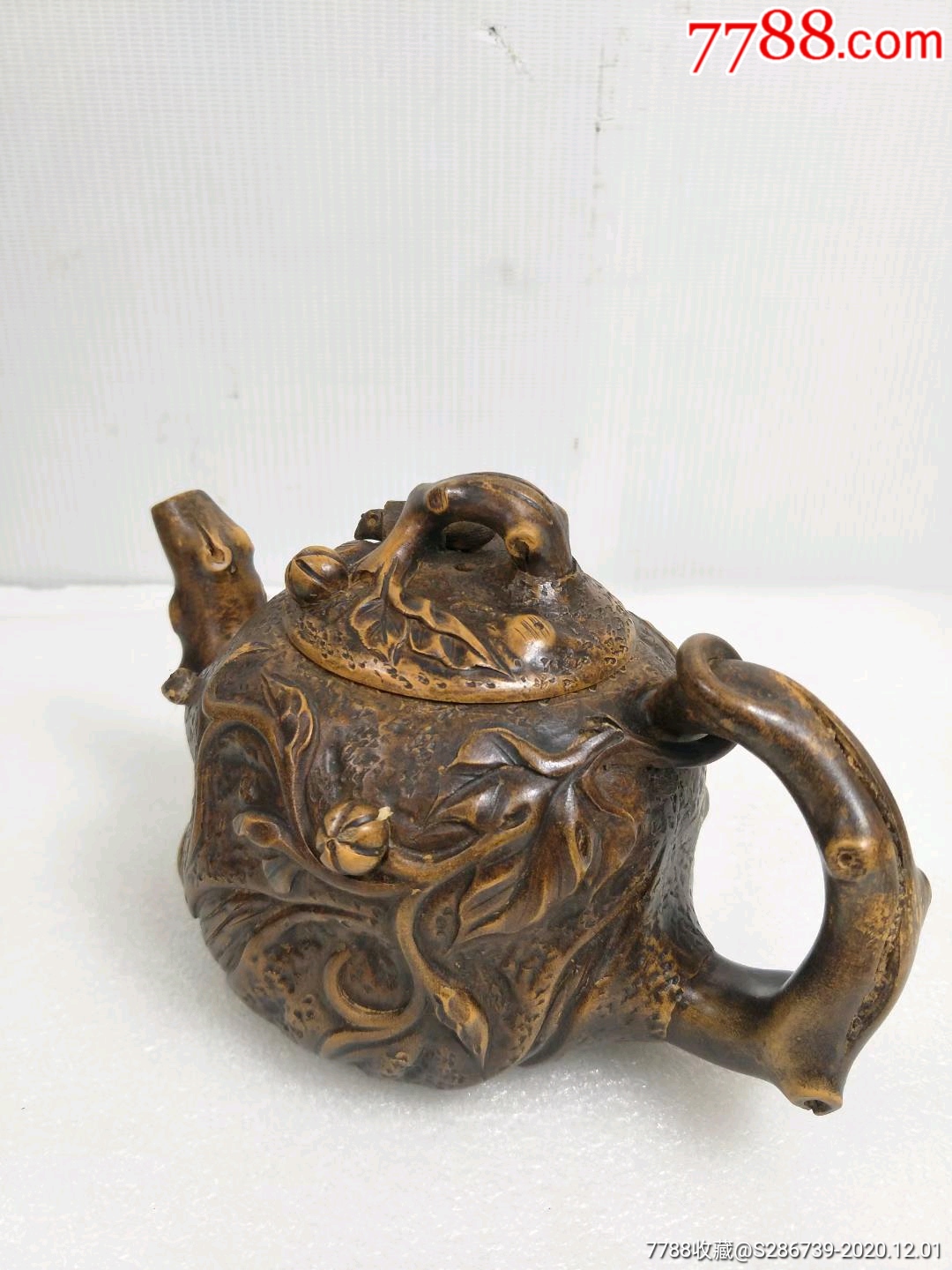 名人范丽华作品,手绘花老紫砂壶,包存完整,精美绝伦,全品-紫砂壶-7788
