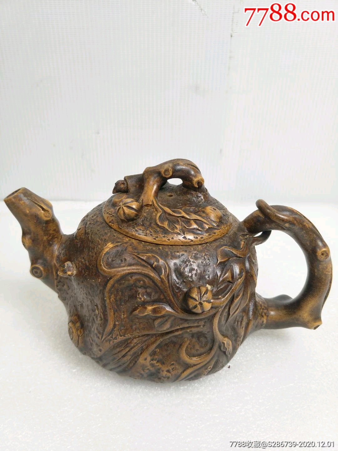 名人范丽华作品,手绘花老紫砂壶,包存完整,精美绝伦,全品-紫砂壶-7788