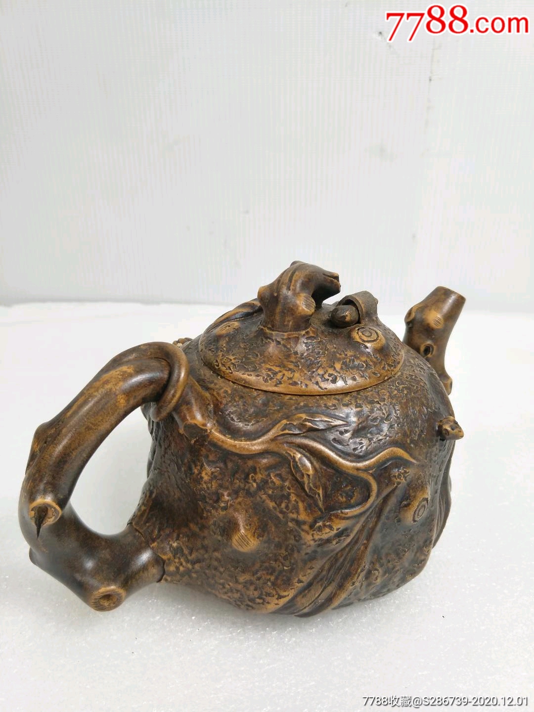 名人范丽华作品,手绘花老紫砂壶,包存完整,精美绝伦,全品-紫砂壶-7788