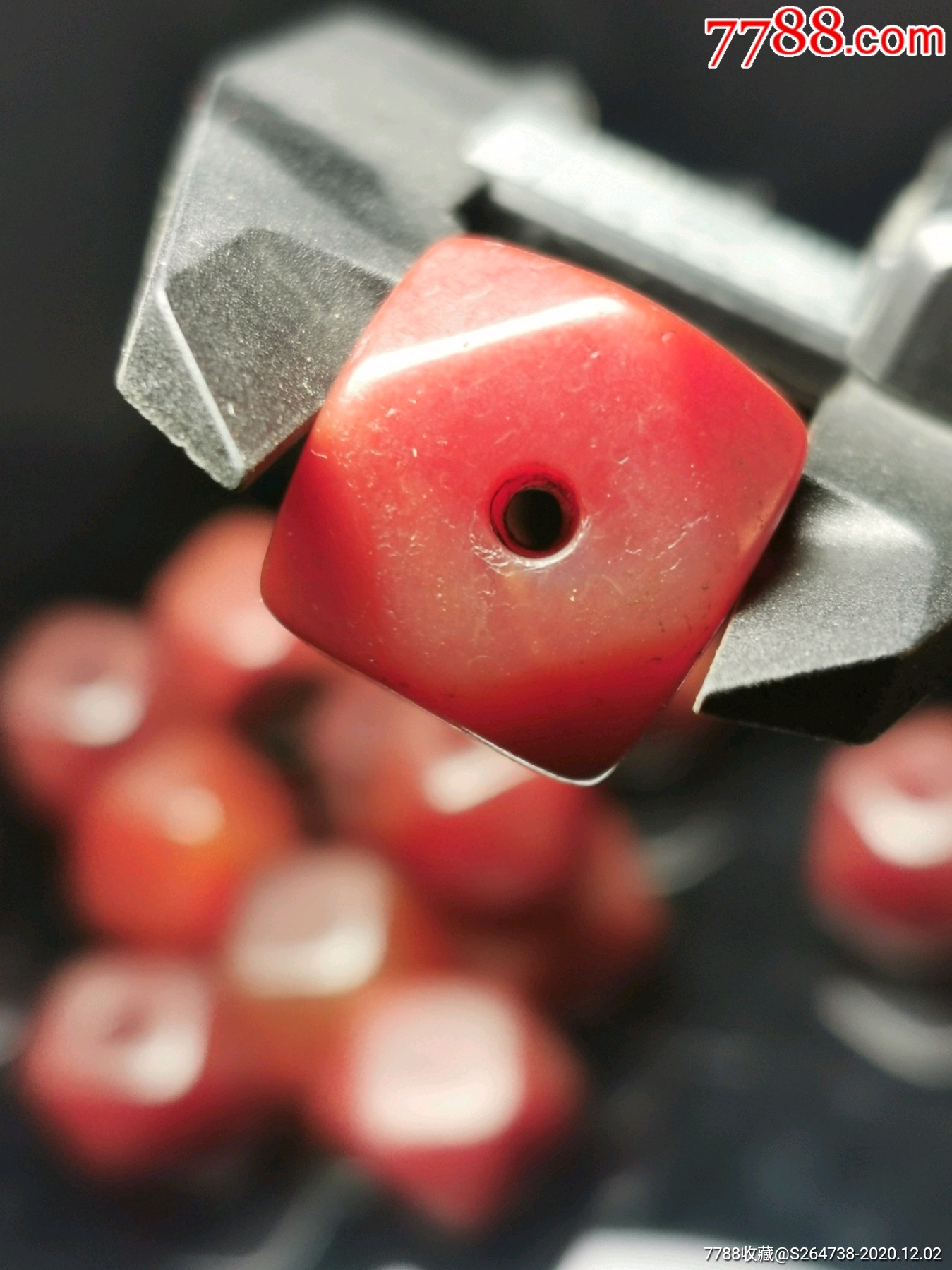 老唐八棱玛瑙珠子