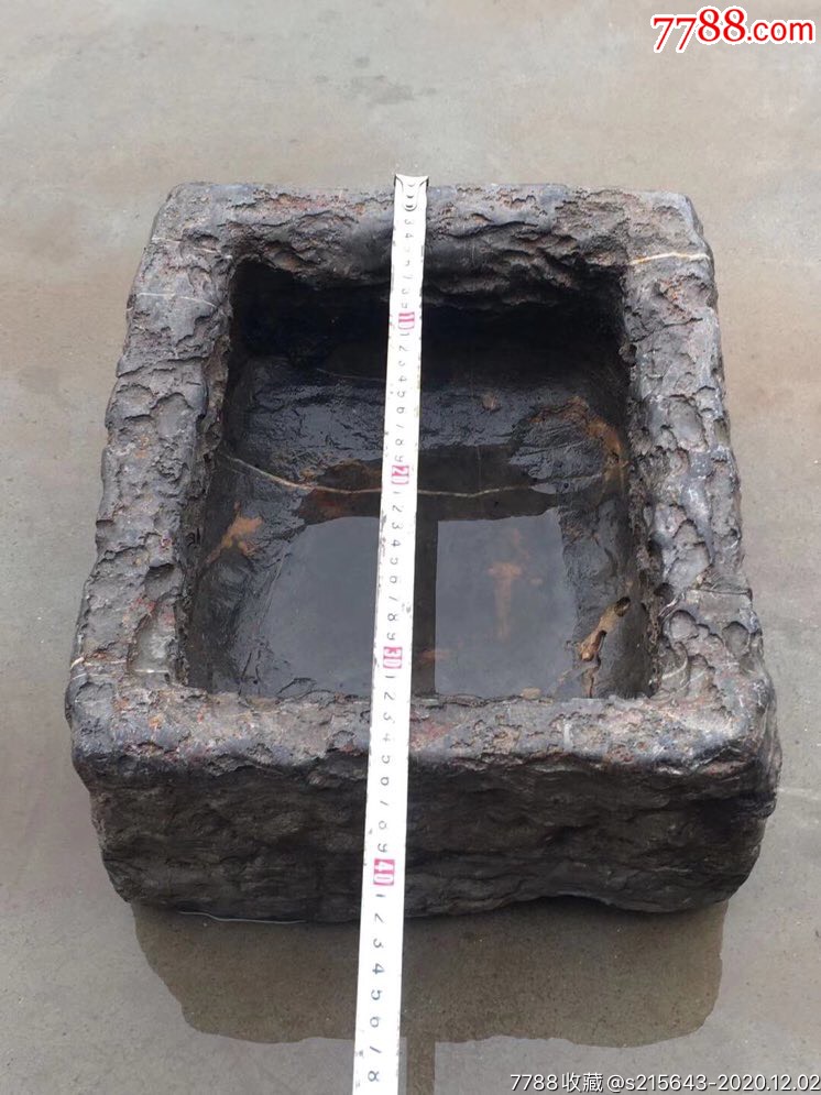 明代青石养鱼盆无修补全品包老