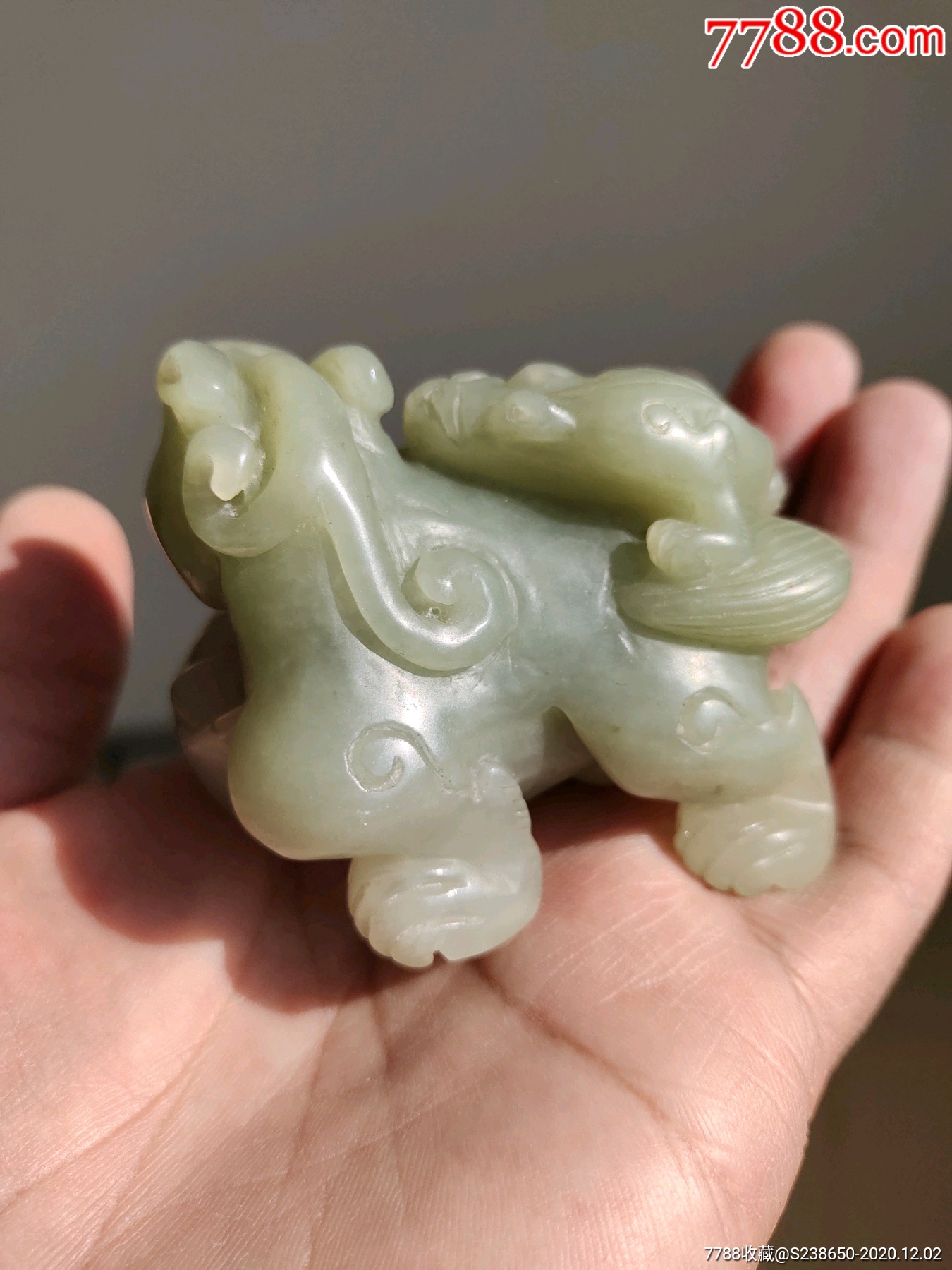 清代老玉兽,老玉,高古玉-和田玉-7788收藏