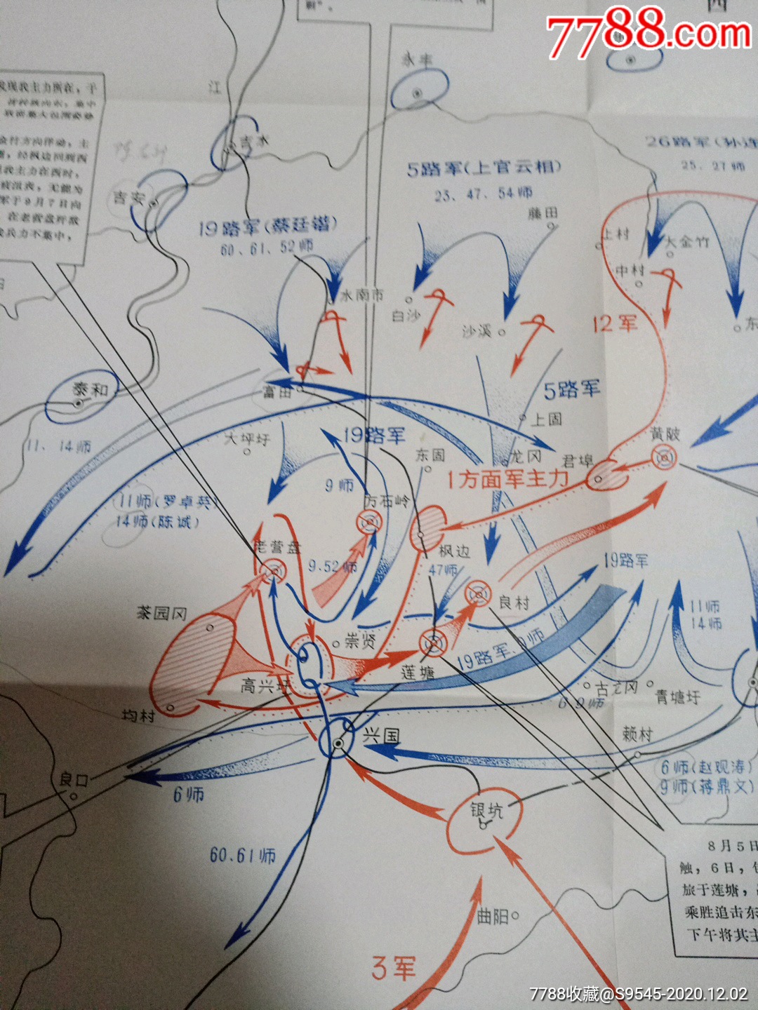 中革命根据地红军第三次反围剿经过要图