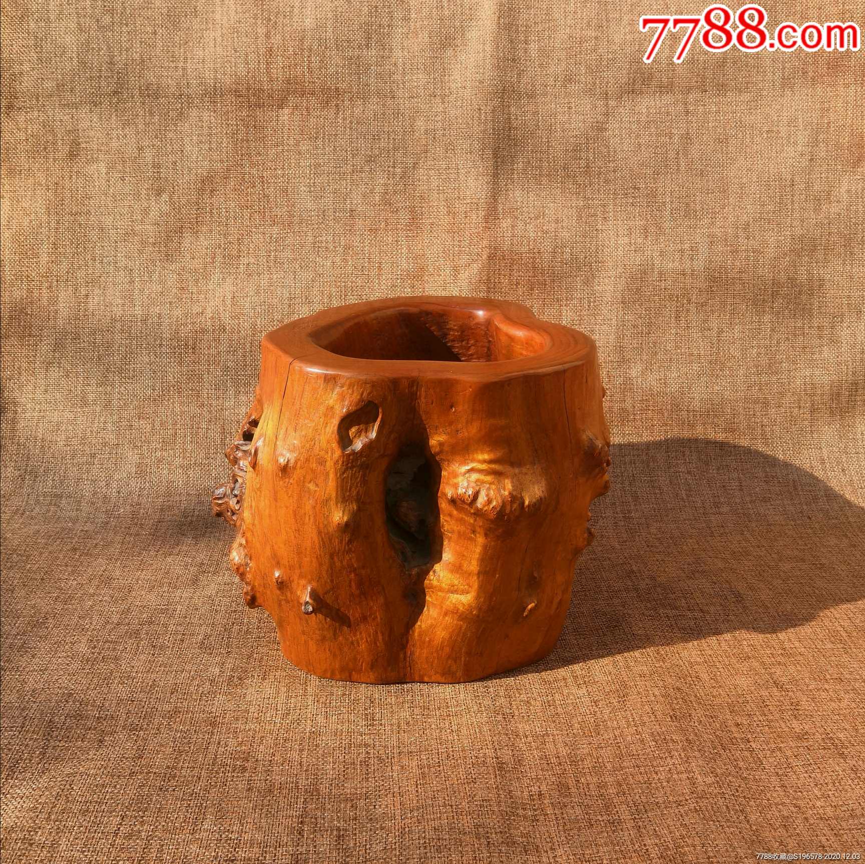 黄栌木笔筒,笔海