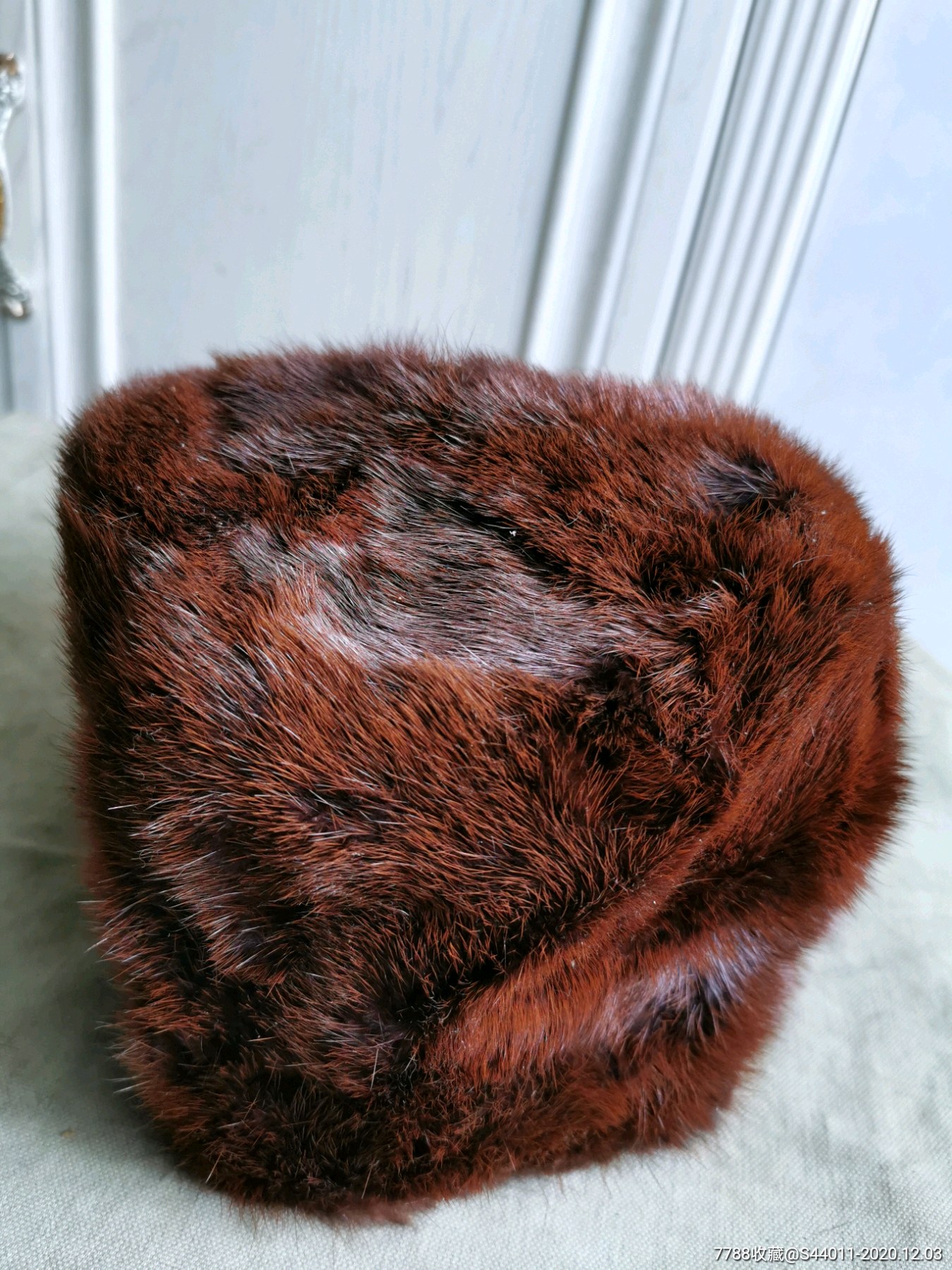 民国水貂皮帽,老皮草-帽子-7788收藏