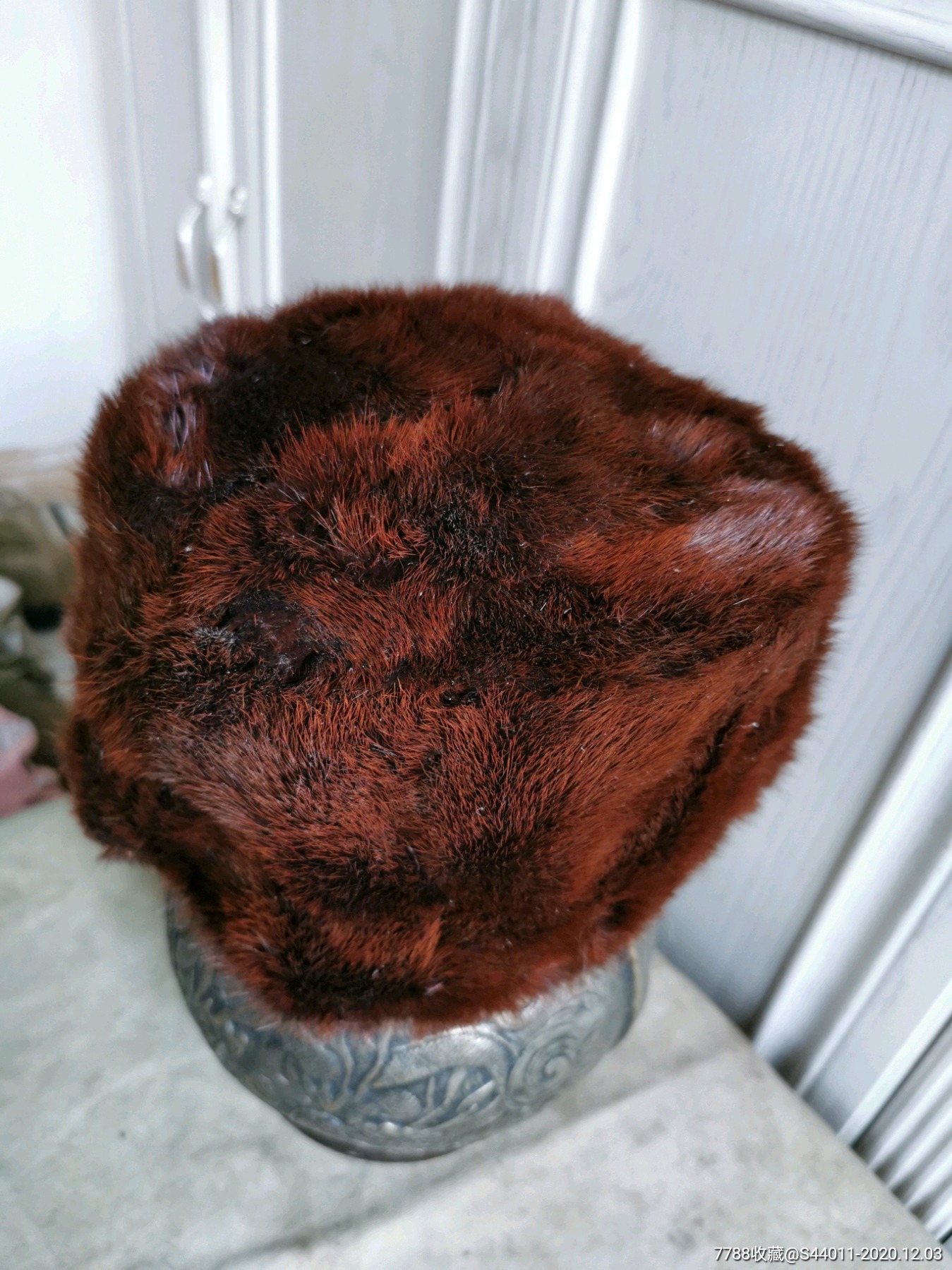 民国水貂皮帽,老皮草-帽子-7788收藏