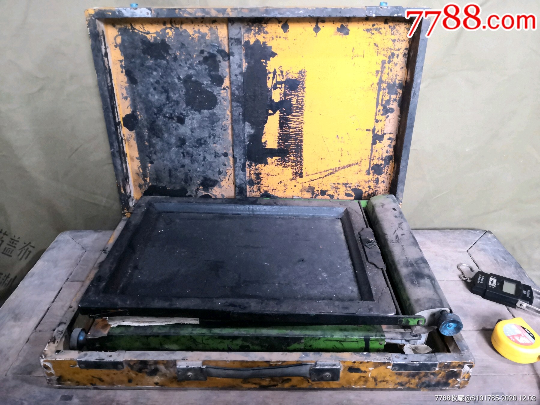 老式人工油印机蜡纸油印机