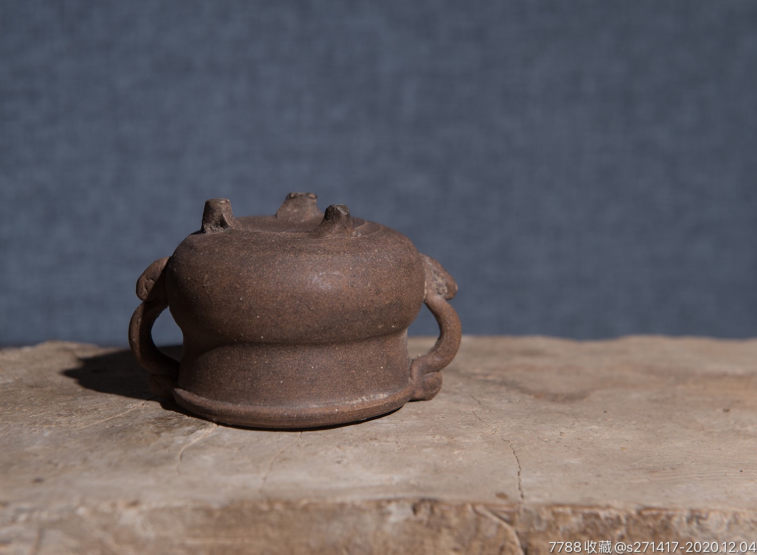 宋代赣州窑全品香炉琴炉一件宋代时期小香炉赣州窑大窑口的香炉,器物