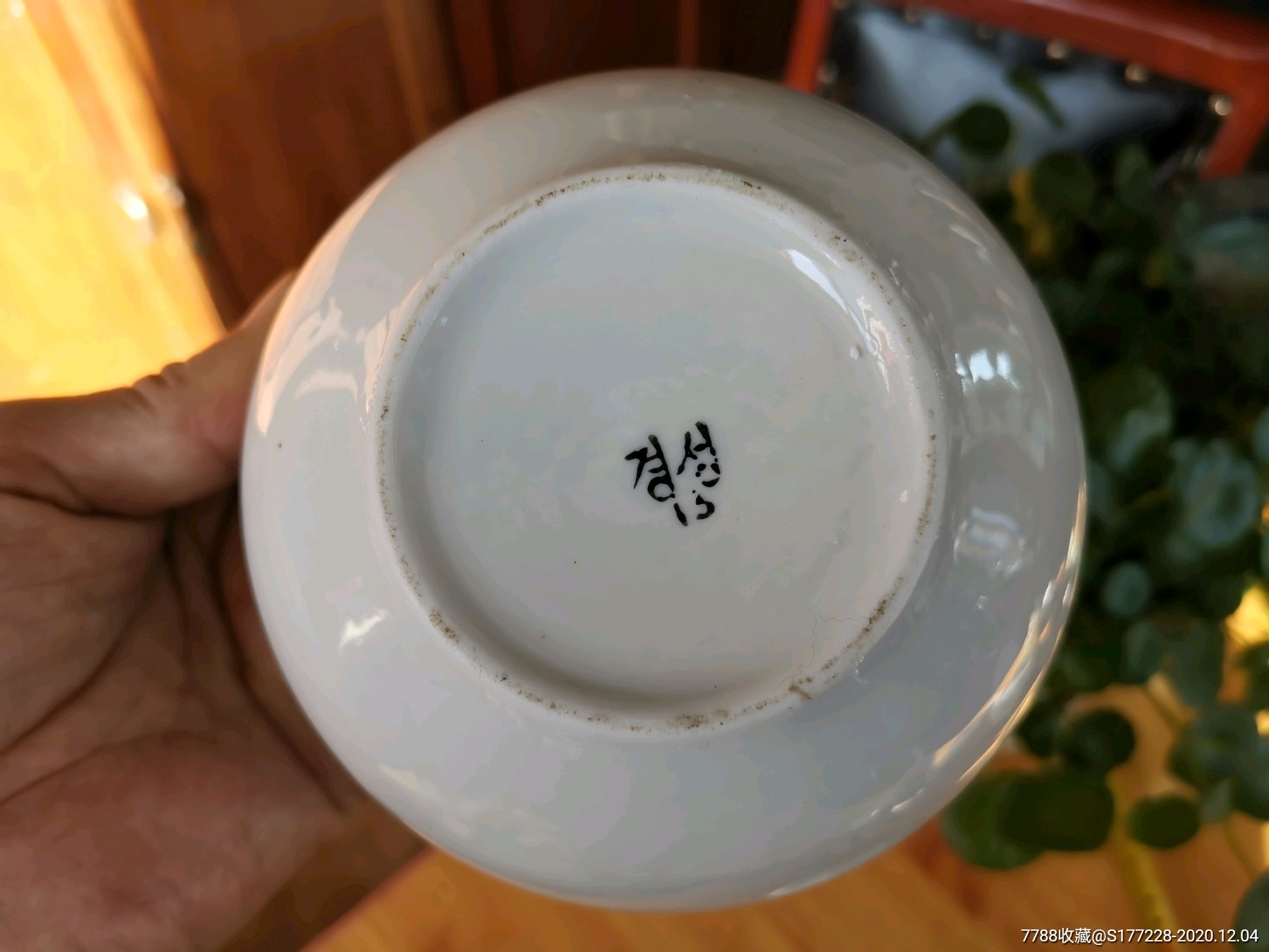 朝鲜老瓷器盖碗3