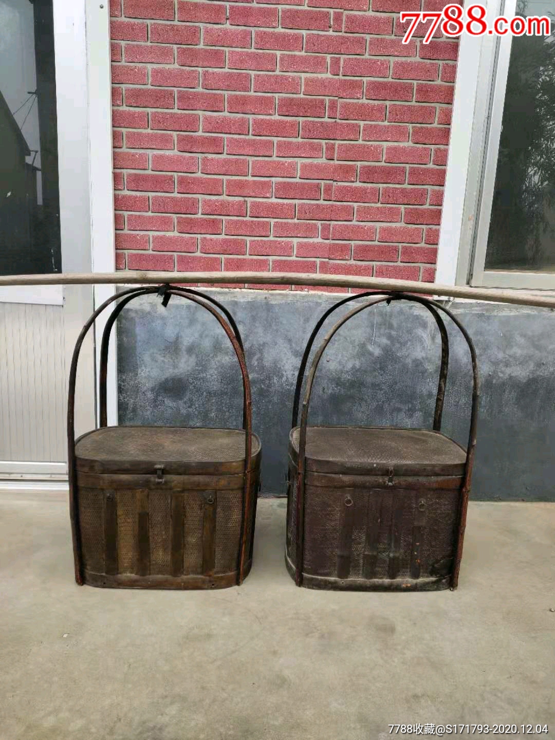 清代卖茶叶挑子一套-其他生活用具-7788烟酒茶牌