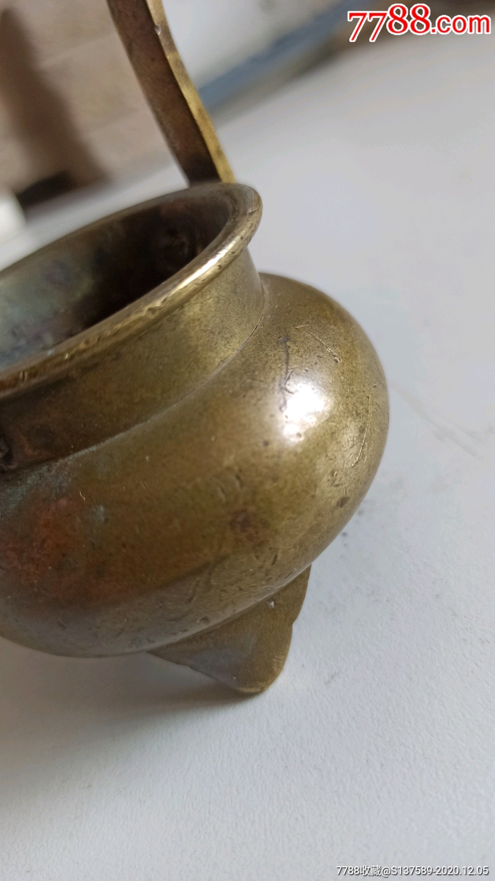 清乾隆朝冠耳小琴炉