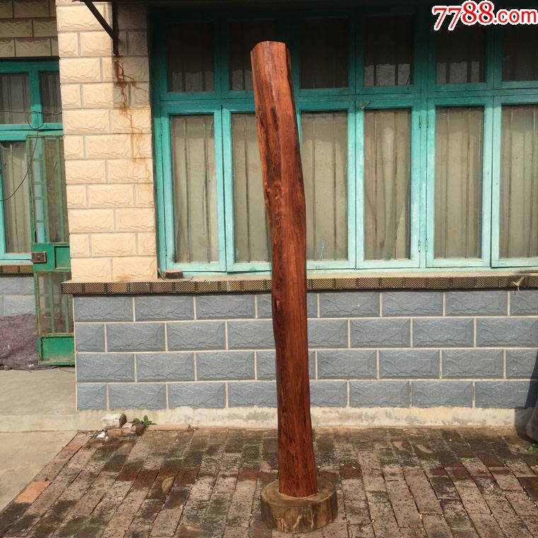 花梨木料风水柱