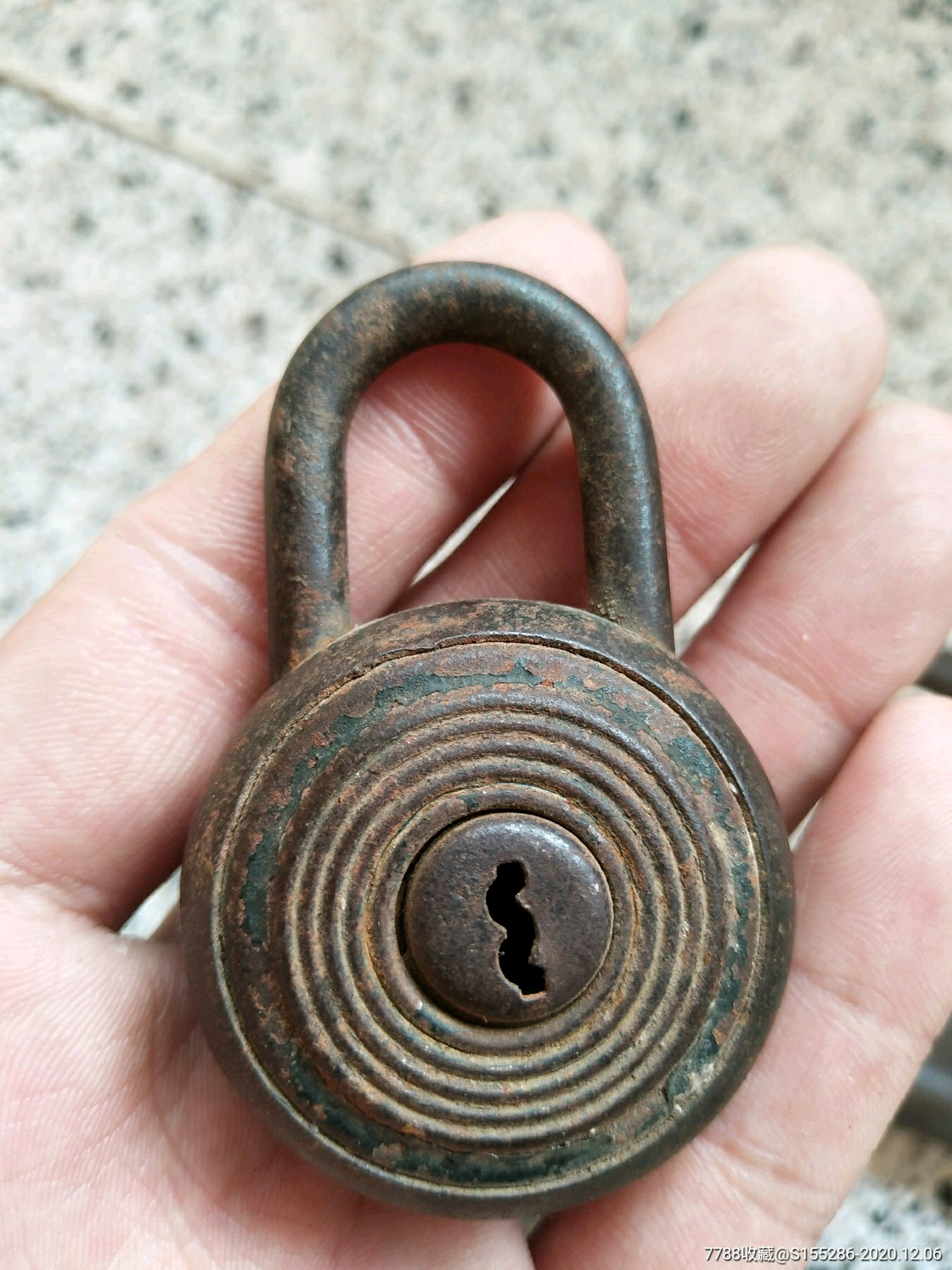 民国老铁锁一把品相如图没有钥匙了包老包真
