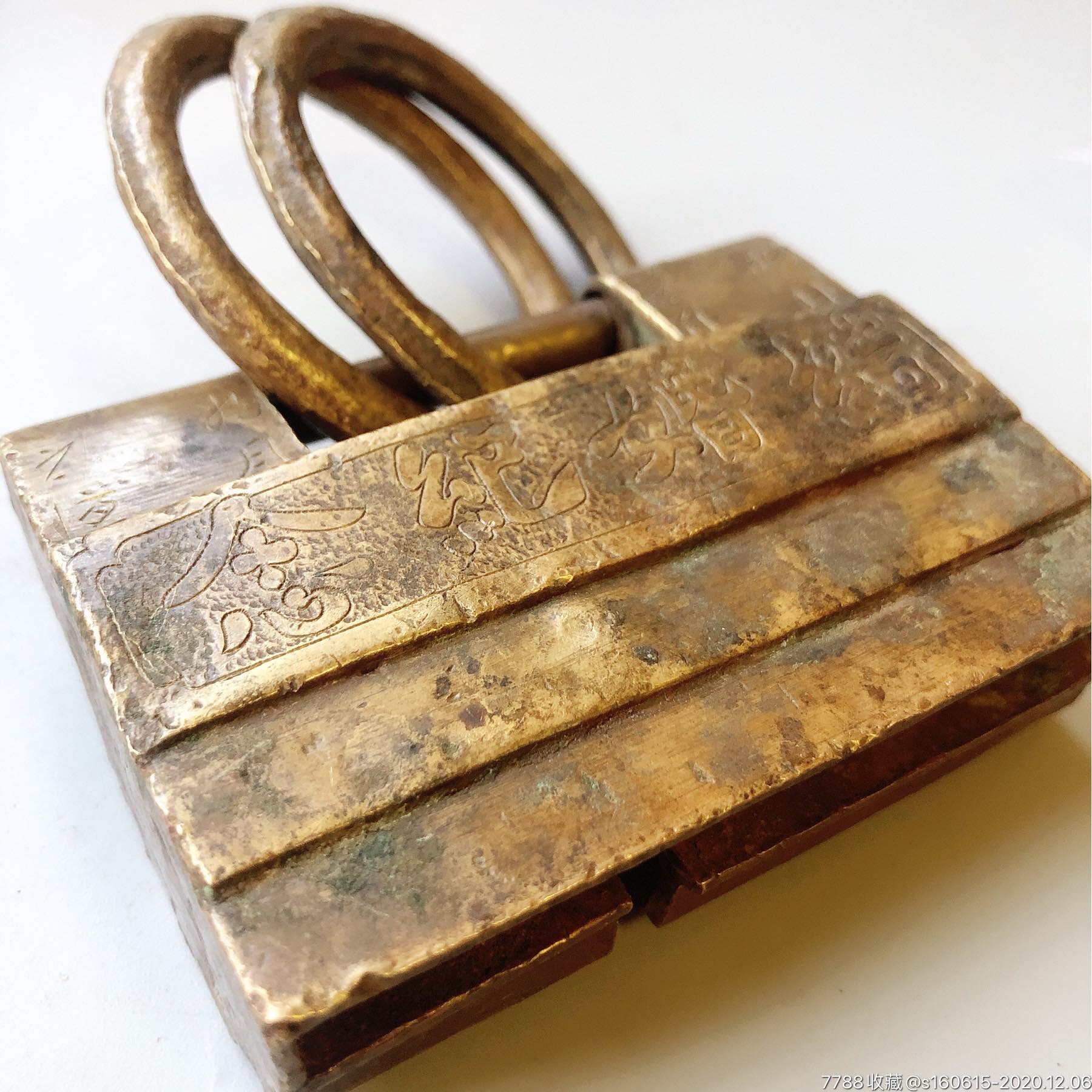 超大纪念老铜锁丽江锁将军不下马古锁收藏老铜杂件老铜器