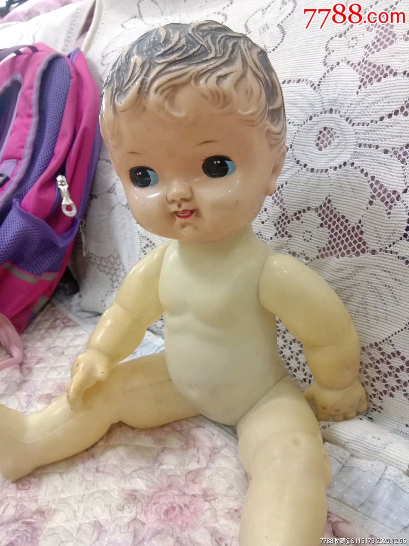 70年代塑料布娃娃_价格150元【老九毛古董店】_第1张_7788收藏__收藏