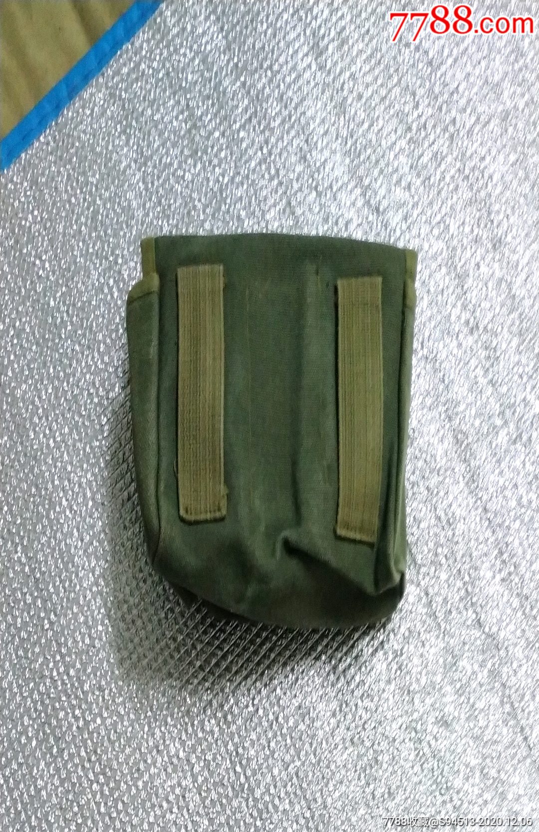 老式库存腰挂帆布手榴弹袋