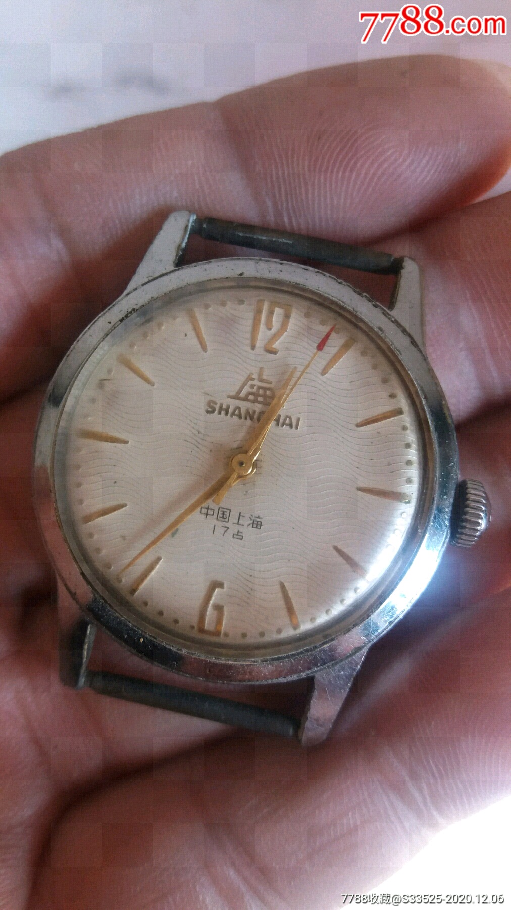 国表==半钢【上海581】波浪纹盘面-手表/腕表-7788手表收藏