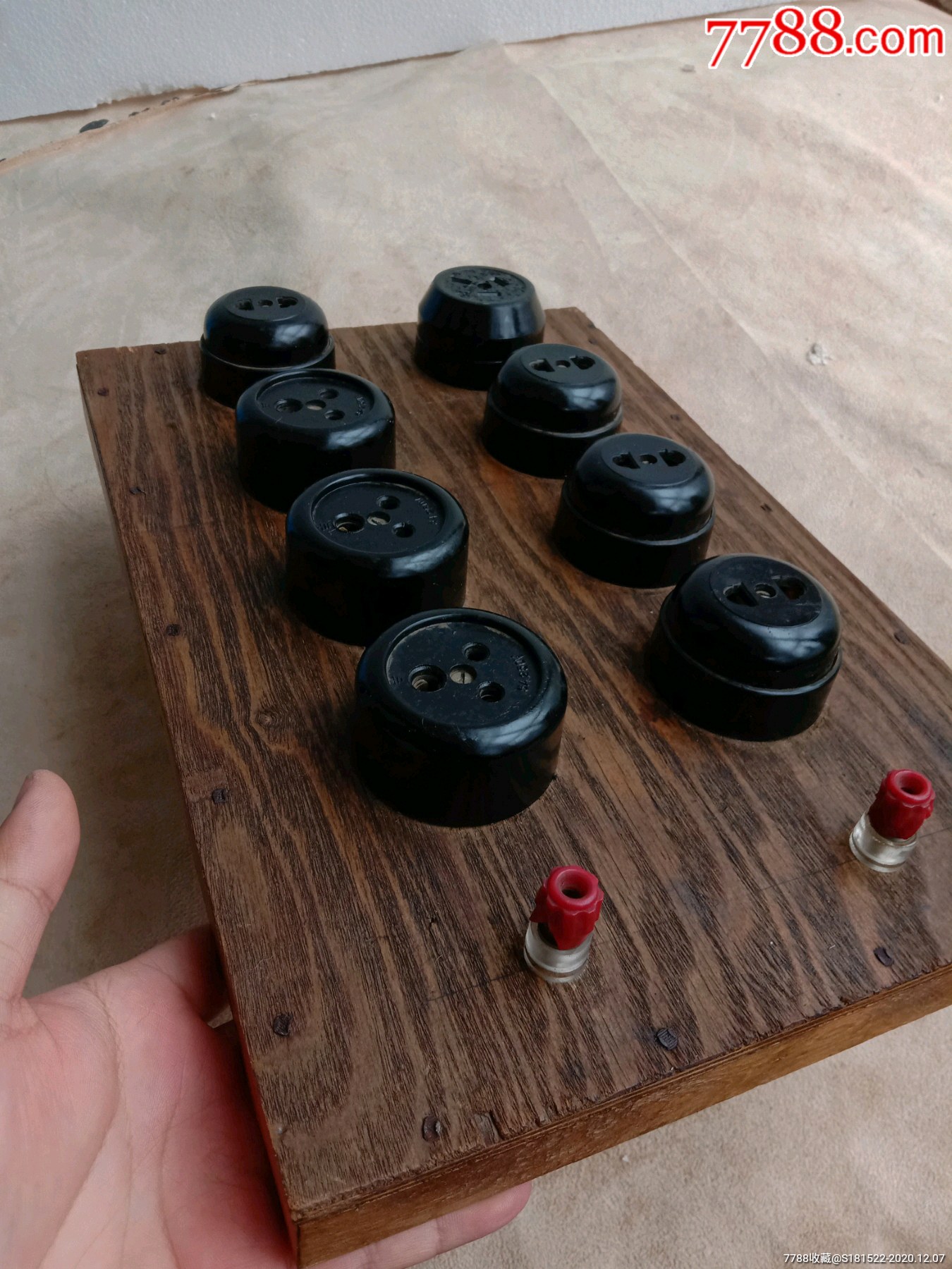 老插板老插座电灯电器线板收藏工业风vintage