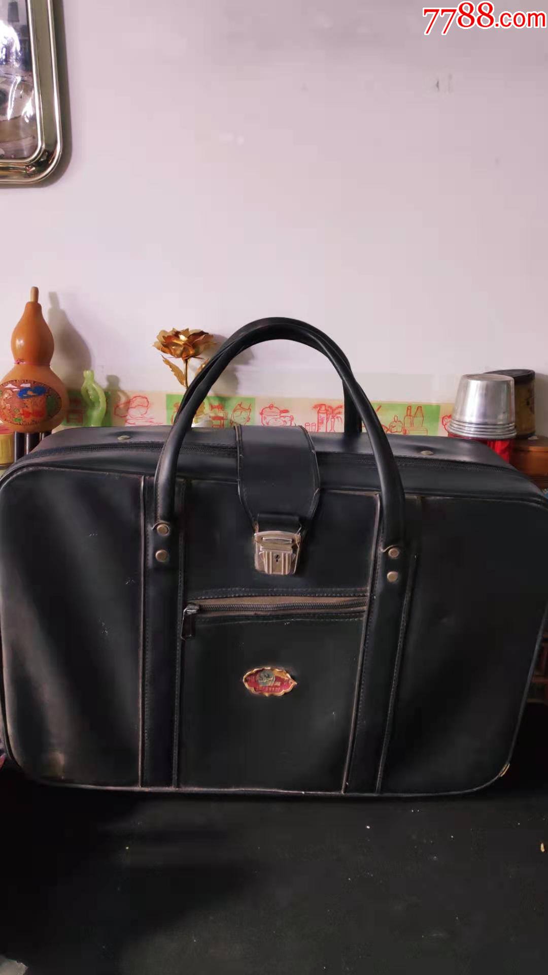 上世纪60-70年代双燕牌旅行帆布旅行包民俗怀旧老物品.