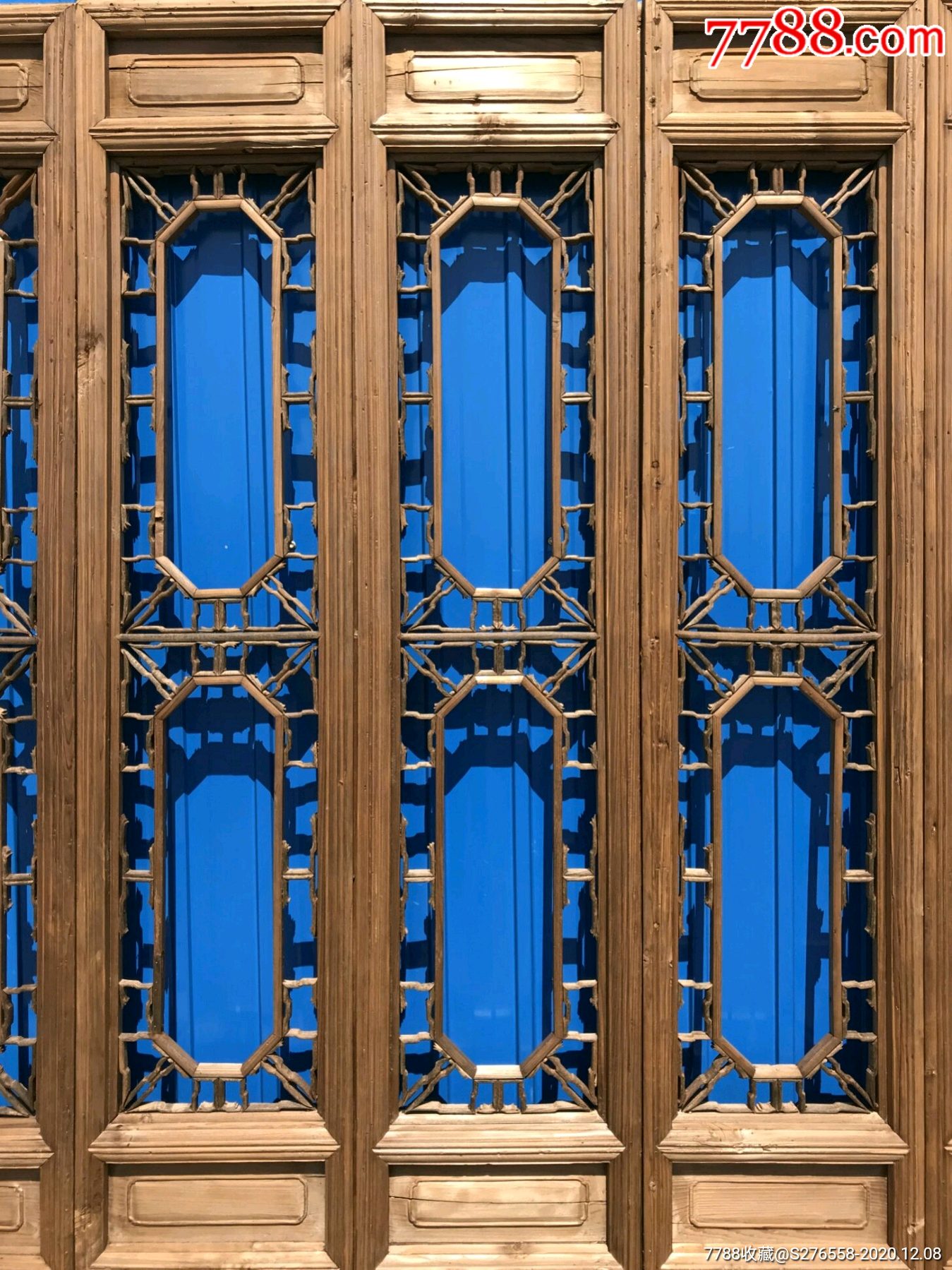 隔扇～屏风～京作八扇屏清代榆木木质造型美观,全榫卯结构,中国风,古