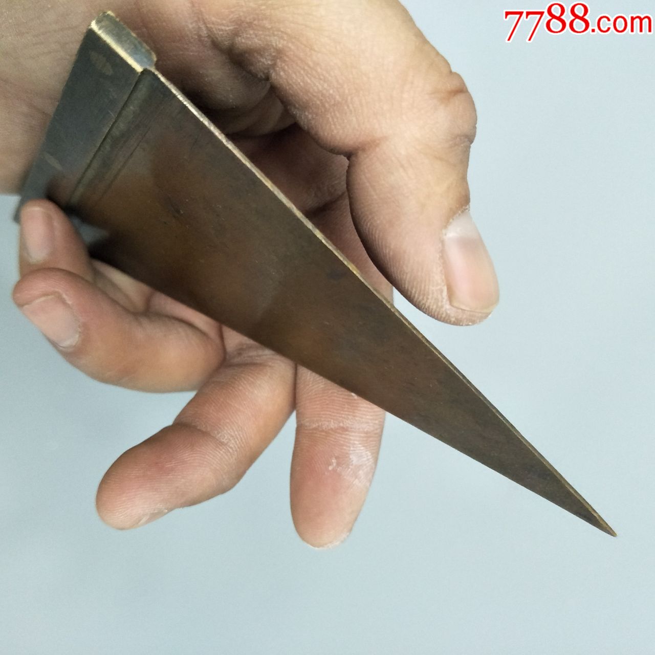 清代最早的铜三角尺,包老包快非常少见-铜杂件-7788铜器收藏