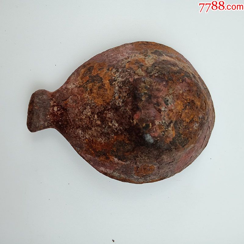 辽代手持叶形铁油灯煤油灯手持铁油灯辽金宋油灯铁器时代