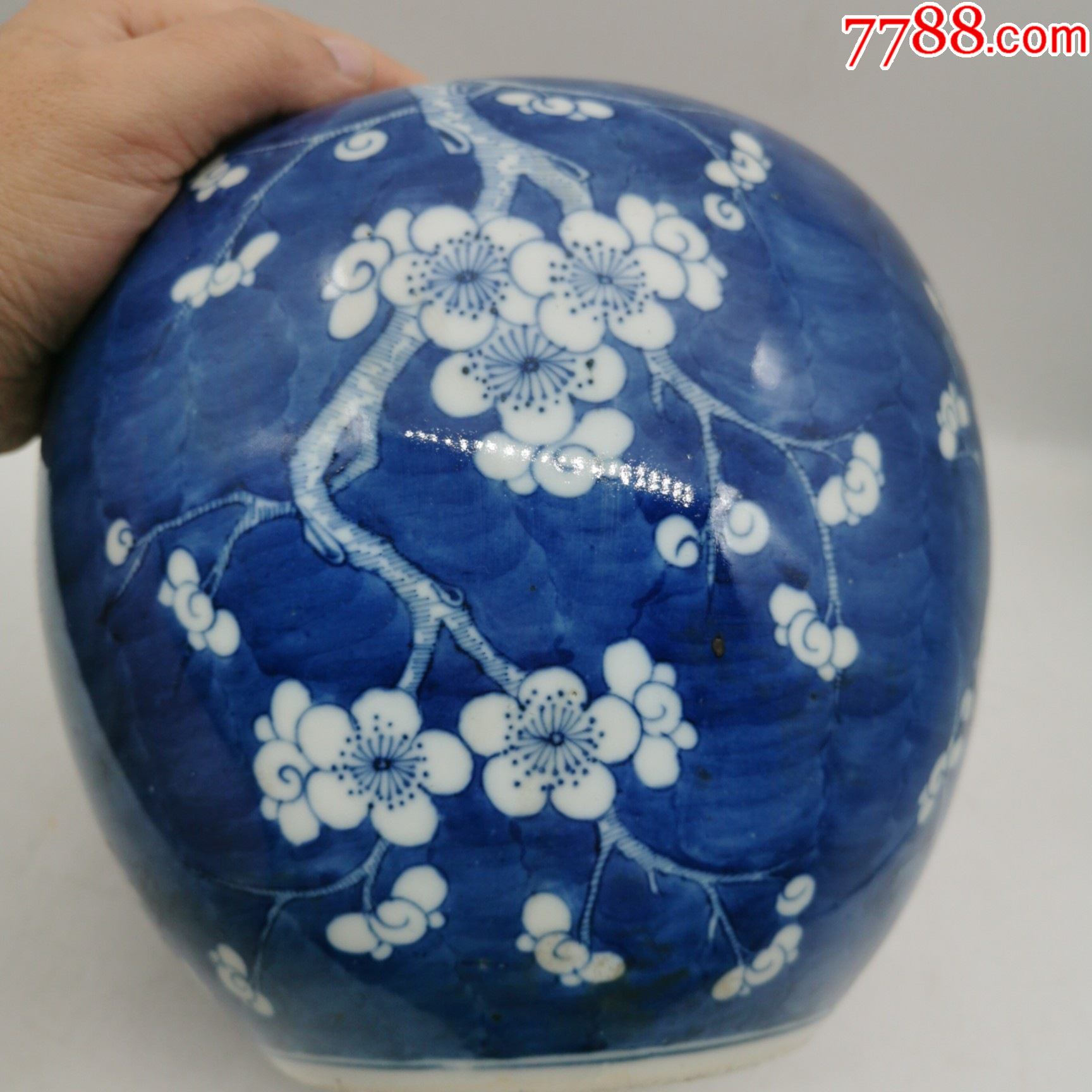 青花冰梅罐