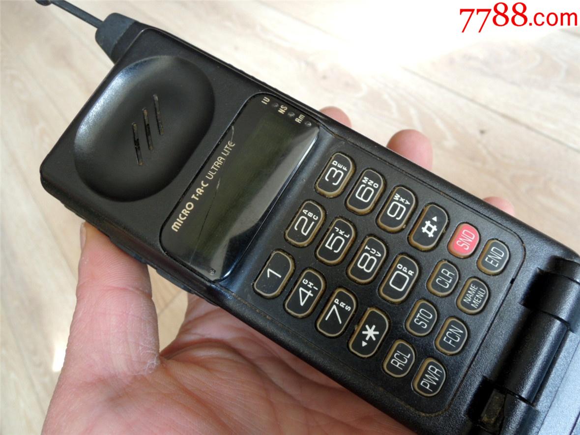 怀旧收藏201290年代美国原装摩托罗拉9900模拟翻盖手机大哥大