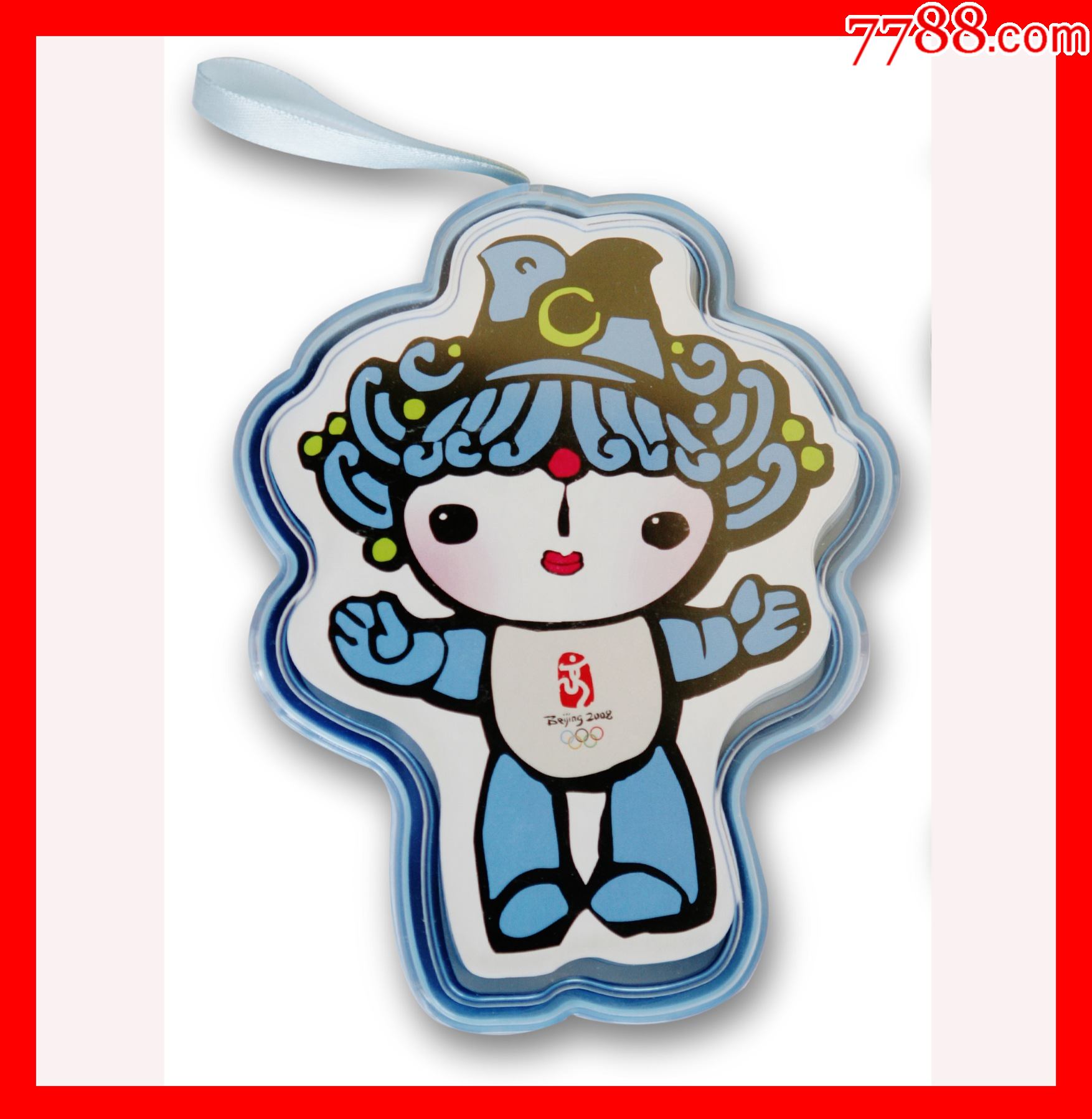 奥运福娃贝贝扑克牌外盒尺寸约13cm9cm25cm牌