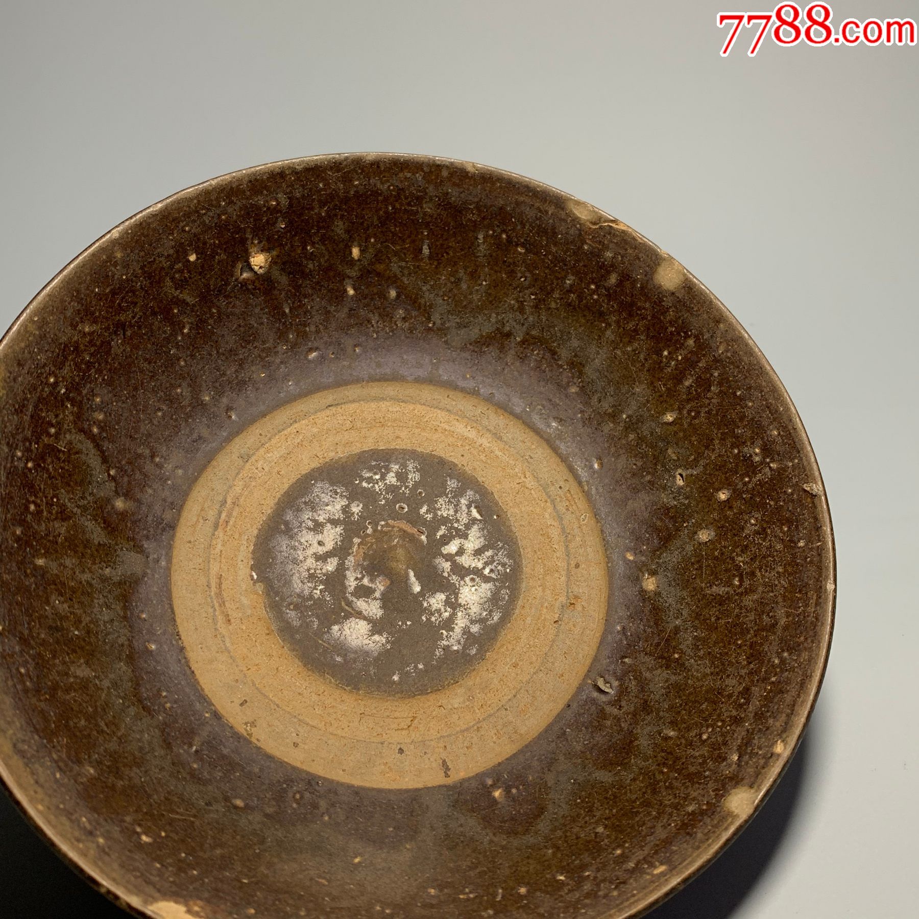 宋代黑釉盏古玩杂项收藏老窑瓷器茶碗