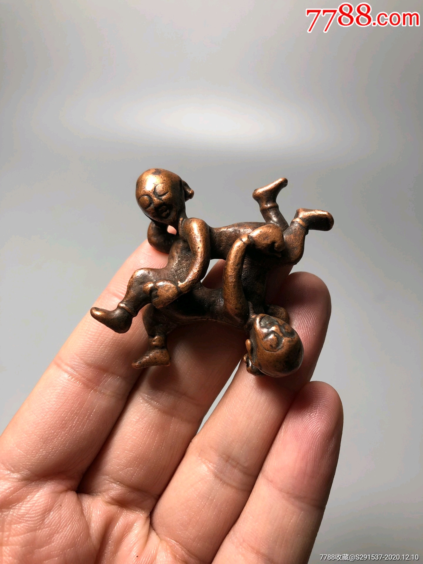 清代红铜四喜娃娃