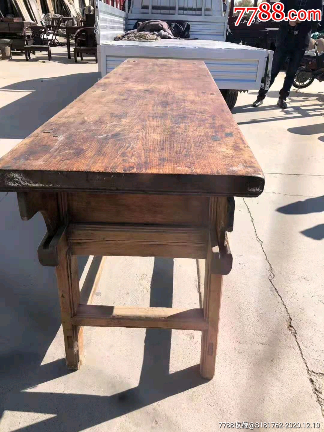 青代柏木老条桌