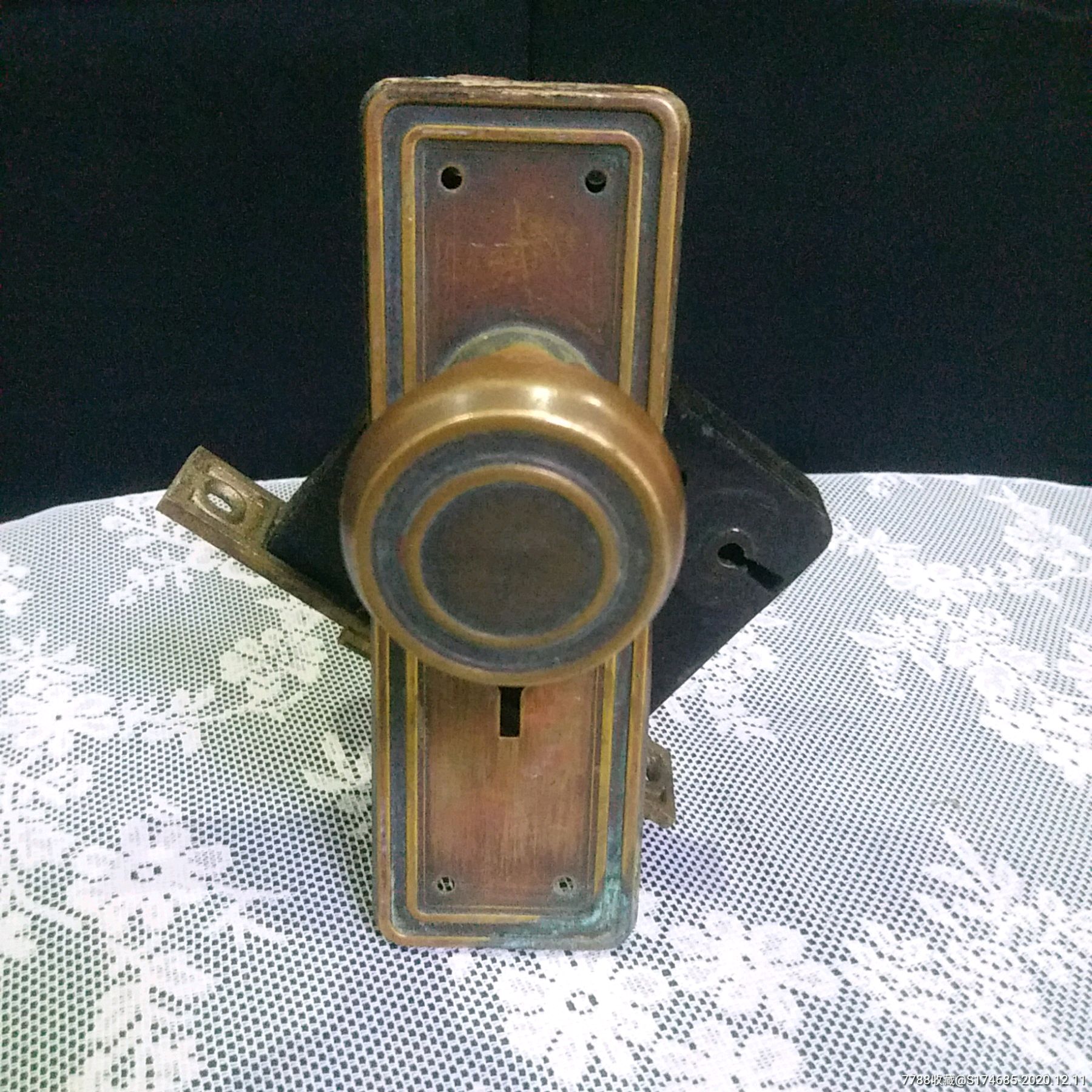 老上海老式铜门把手怀旧老摆件