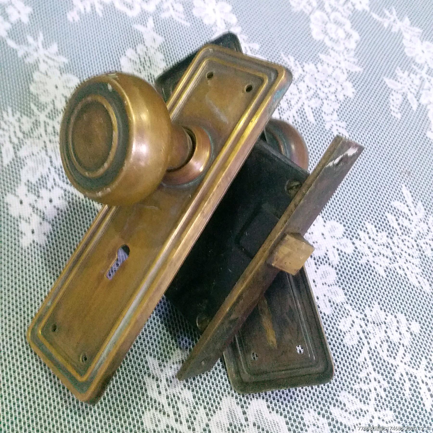 老上海老式铜门把手怀旧老摆件
