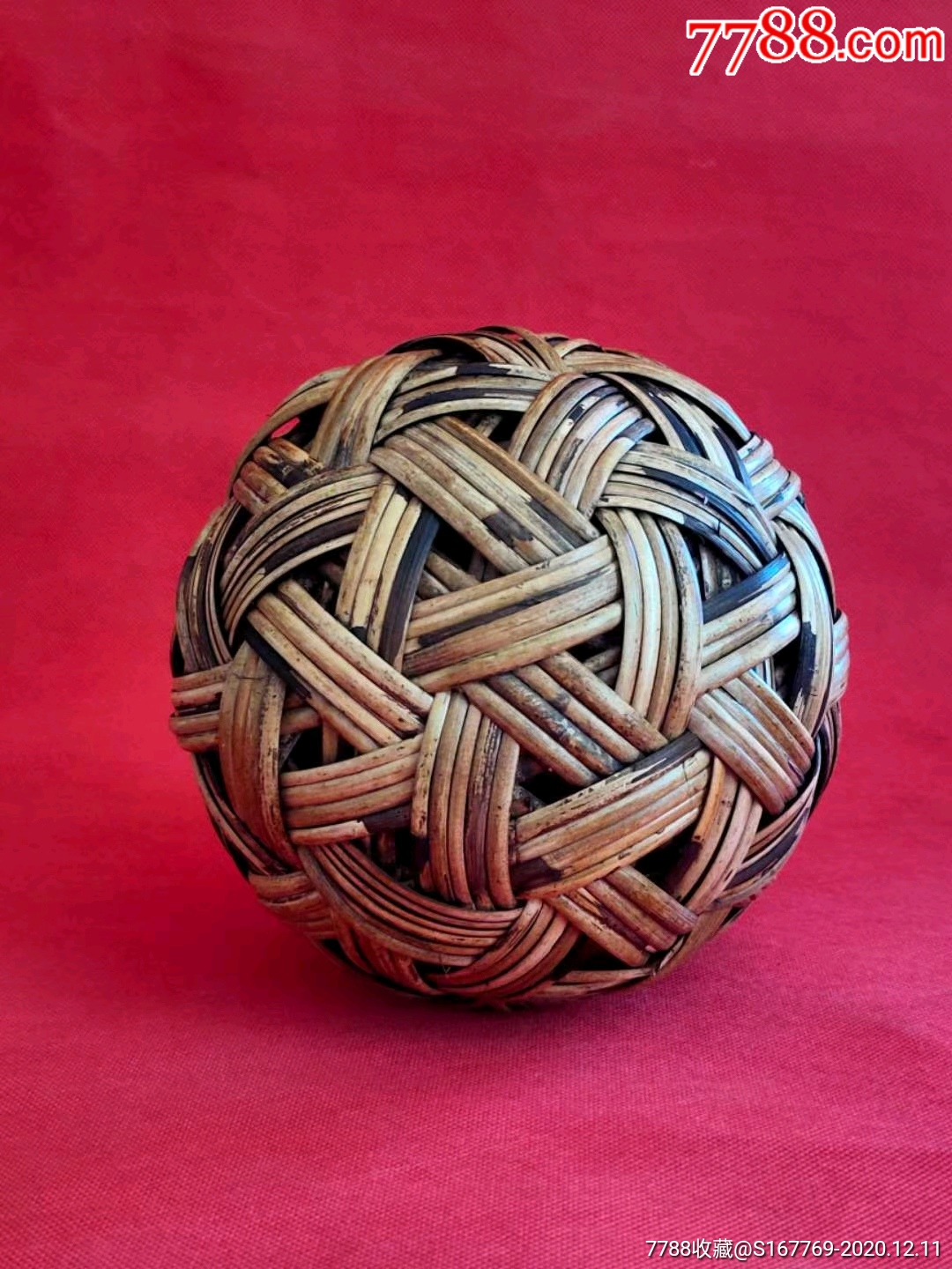 清代藤编踿鞠,古代足球