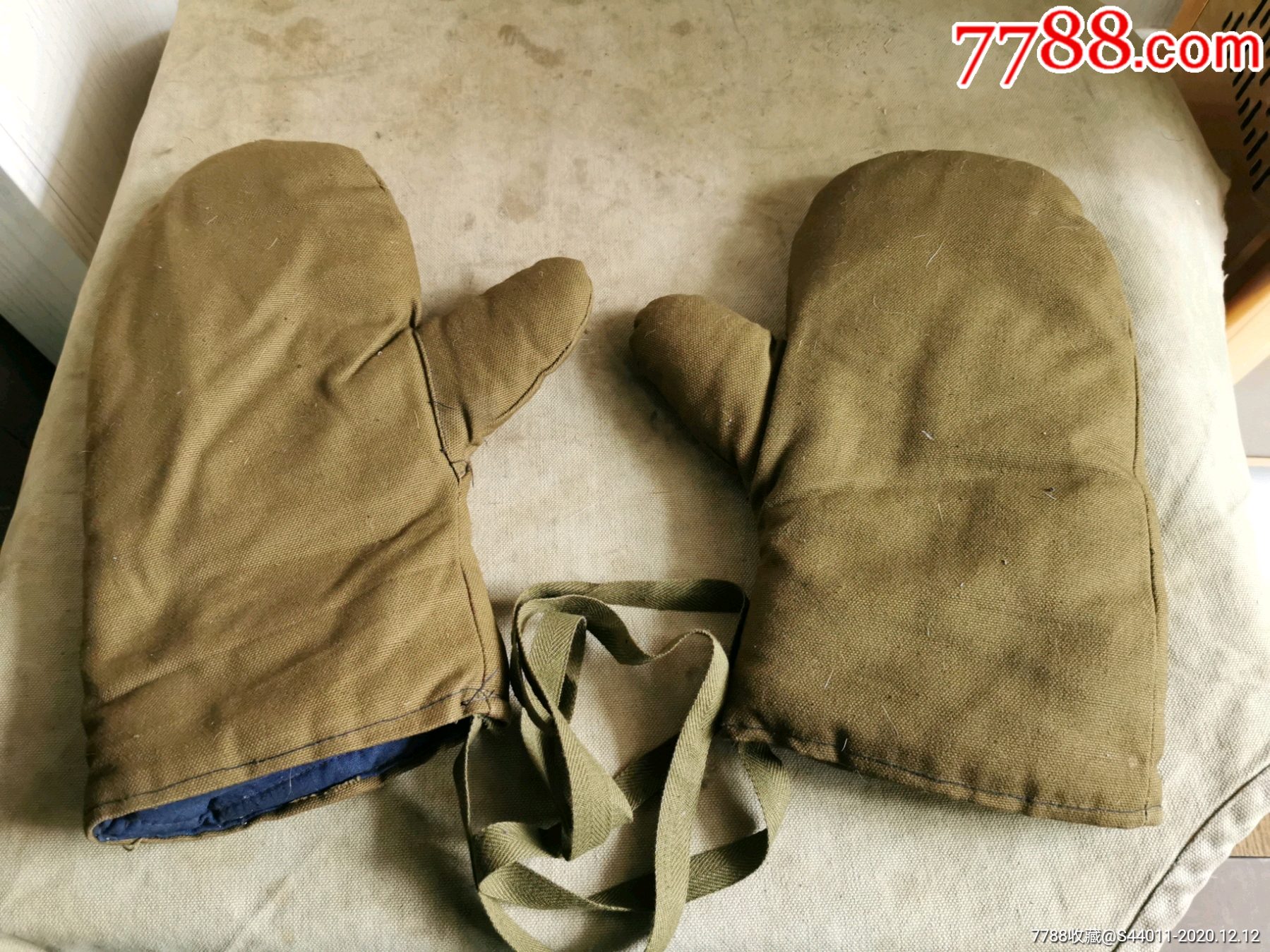 抗美援朝时期棉手闷子,手套