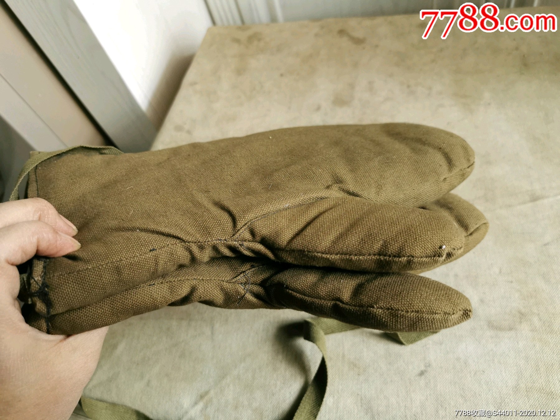抗美援朝时期棉手闷子,手套