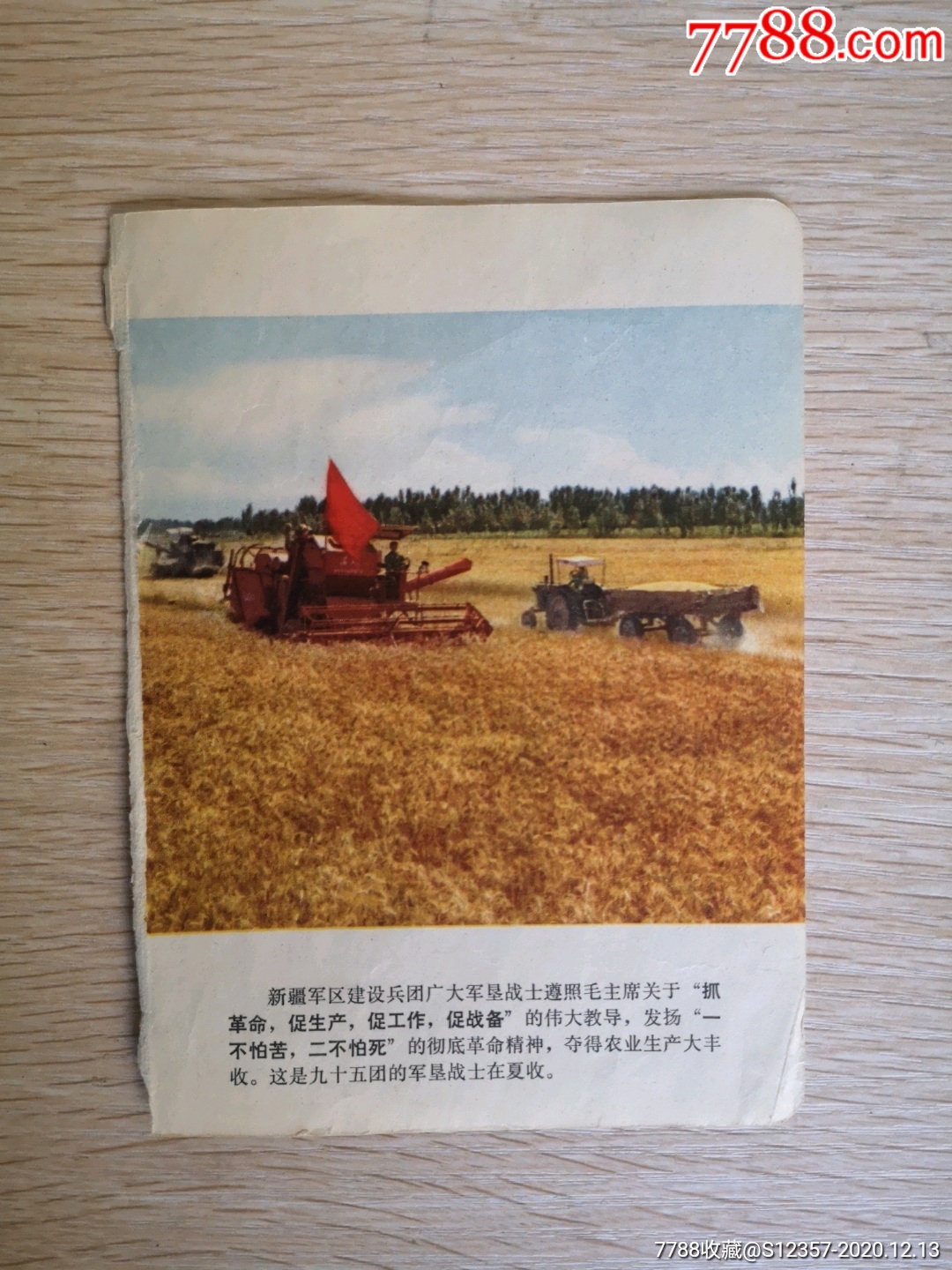新疆区建设兵团95团的军垦战士在夏收插图页1张