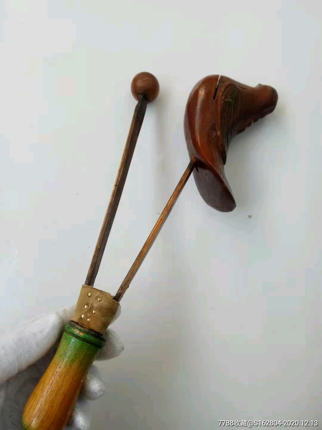 民国时期手工制作老木鱼
