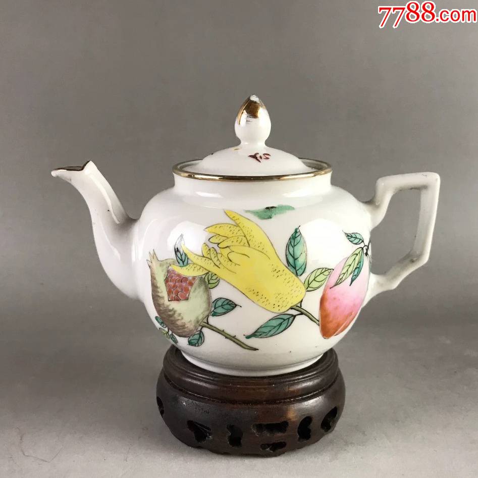民国粉彩小壶_茶壶_第1张_7788茶具